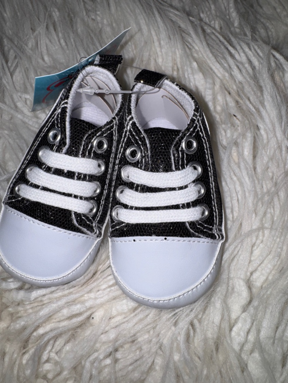 Toddler Black and White Casual Sneakers - Easy Slip-On Play Shoes